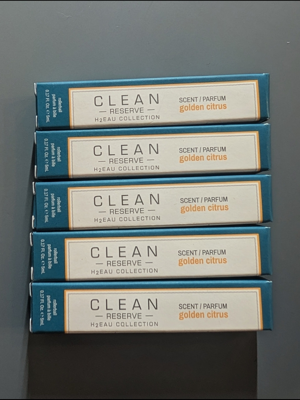 CLEAN Reserve Golden Citrus Rollerball Set (X5)